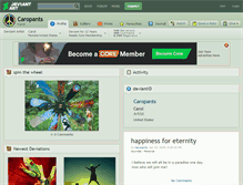 Tablet Screenshot of caropants.deviantart.com