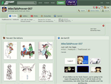 Tablet Screenshot of milestailsprower-007.deviantart.com