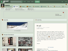 Tablet Screenshot of maono.deviantart.com