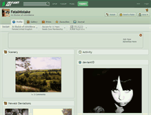 Tablet Screenshot of fatalmistake.deviantart.com