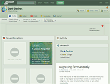 Tablet Screenshot of dark-desires.deviantart.com