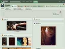 Tablet Screenshot of katzkab.deviantart.com