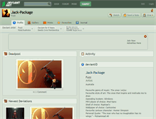 Tablet Screenshot of jack-package.deviantart.com