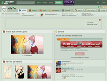 Tablet Screenshot of milayin.deviantart.com