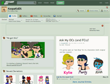 Tablet Screenshot of koopakidds.deviantart.com