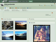 Tablet Screenshot of littlelaurazombie.deviantart.com