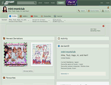 Tablet Screenshot of mini-moniclub.deviantart.com