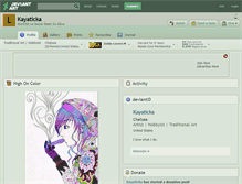 Tablet Screenshot of kayaticka.deviantart.com