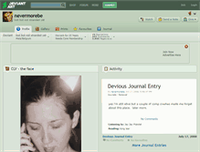 Tablet Screenshot of nevermorebe.deviantart.com