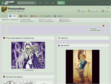 Tablet Screenshot of phantomsrose.deviantart.com