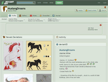 Tablet Screenshot of mustangdreams.deviantart.com