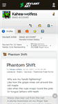 Mobile Screenshot of kahea-wolfess.deviantart.com