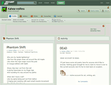 Tablet Screenshot of kahea-wolfess.deviantart.com