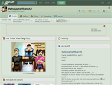Tablet Screenshot of matsuyamahikaru12.deviantart.com