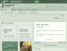 Tablet Screenshot of dreadlord175.deviantart.com