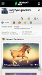 Mobile Screenshot of ladyfyre-graphics.deviantart.com