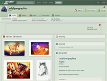 Tablet Screenshot of ladyfyre-graphics.deviantart.com