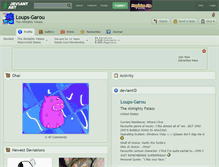 Tablet Screenshot of loups-garou.deviantart.com