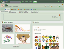 Tablet Screenshot of kidiu.deviantart.com