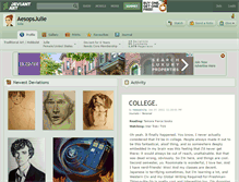 Tablet Screenshot of aesopsjulie.deviantart.com