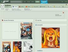 Tablet Screenshot of amilova.deviantart.com