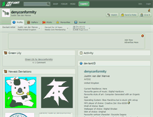 Tablet Screenshot of denyconformity.deviantart.com