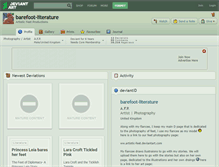 Tablet Screenshot of barefoot-literature.deviantart.com