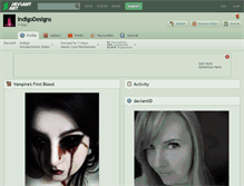 Tablet Screenshot of indigodesigns.deviantart.com