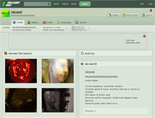Tablet Screenshot of nicomi.deviantart.com