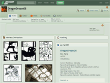 Tablet Screenshot of dragondream08.deviantart.com