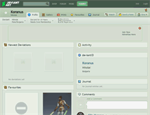 Tablet Screenshot of koranus.deviantart.com