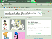 Tablet Screenshot of akazukin-cruz.deviantart.com