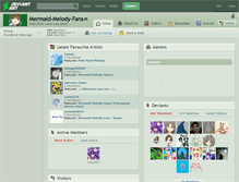 Tablet Screenshot of mermaid-melody-fans.deviantart.com