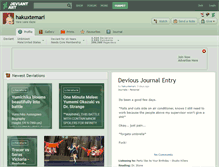 Tablet Screenshot of hakuxtemari.deviantart.com