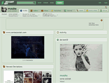 Tablet Screenshot of muszka.deviantart.com