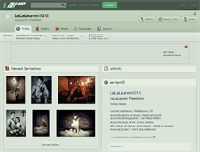 Tablet Screenshot of lalalauren1011.deviantart.com