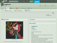 Tablet Screenshot of angelfox44.deviantart.com