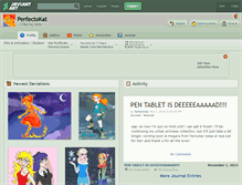 Tablet Screenshot of perfectokat.deviantart.com