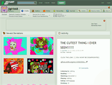 Tablet Screenshot of jjgirl668.deviantart.com