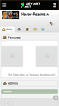 Mobile Screenshot of never-realms.deviantart.com