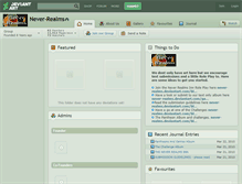 Tablet Screenshot of never-realms.deviantart.com