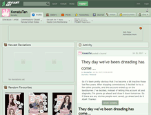 Tablet Screenshot of konatatan.deviantart.com