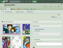 Tablet Screenshot of bunnycupcakes.deviantart.com