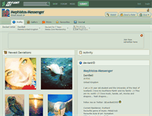 Tablet Screenshot of mephistos-messenger.deviantart.com