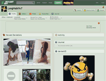 Tablet Screenshot of longwalk9x7.deviantart.com