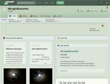 Tablet Screenshot of mewgoldbracelets.deviantart.com