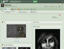 Tablet Screenshot of darkcorey.deviantart.com