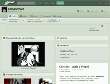 Tablet Screenshot of kekkaishifans.deviantart.com