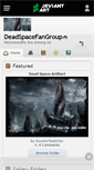 Mobile Screenshot of deadspacefangroup.deviantart.com
