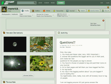 Tablet Screenshot of memrick.deviantart.com